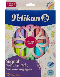 Pelikan 10'lu Pastel Renkli Fosforlu Kalem Seti
