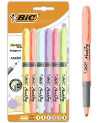 Bic 6'lı Pastel Renkli Fosforlu Kalem Seti