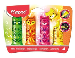 Maped Blister Mini 4'lü Renkli Fosforlu Kalem Seti
