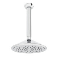 Vitra Liquid A45750 Pirinç Yuvarlak Yağmur Tepe Duş Başlığı Gümüş