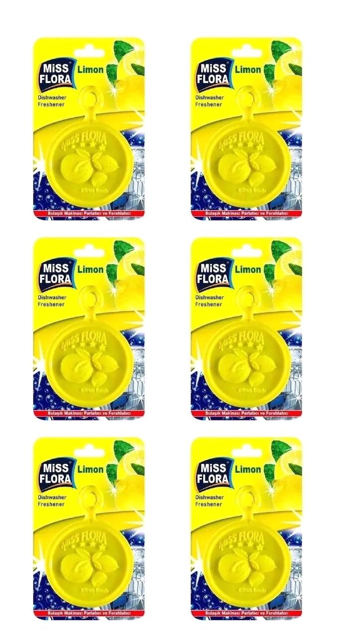 Miss Flora Limon Kokulu Bulaşık Makinesi Parlatısıcı 6x1 lt