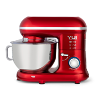 Yui M108 Çelik 1300 W 5 lt Stand Hamur Yoğurma ve Mutfak Şefi Kırmızı