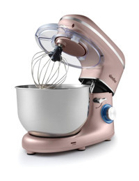 Simfer Şefim Plastik 1400 W 5.5 lt Stand Hamur Yoğurma ve Mutfak Şefi Rose Gold