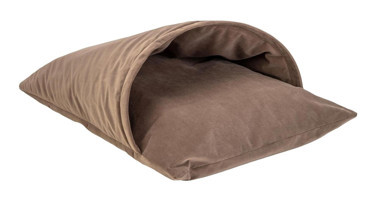 Pet Comfort Cave Yıkanabilir Tek Fonksiyonlu 65x50 cm Üstü Kapalı Kedi Yatağı Kahverengi