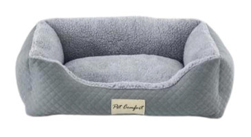 Pet Comfort Bravo Yıkanabilir Tek Fonksiyonlu 55x45 cm Sepet Kedi Yatağı Gri