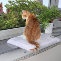 Trixie Yıkanabilir Tek Fonksiyonlu 51x36 cm Minder Kedi Yatağı Beyaz-Sarı