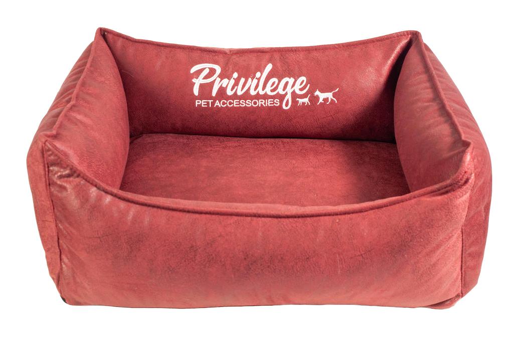 Privilege Yıkanabilir Tek Fonksiyonlu 40x50x22 cm Sepet Kedi Yatağı Kırmızı