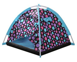 Abbie Rainbow Ruby Yıkanabilir Tek Fonksiyonlu 65x65x55 cm Çadır Kedi Yatağı Mavi