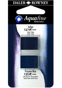 Daler Rowney Aquafine Tablet Indigo Prussian Blue Sulu Boya