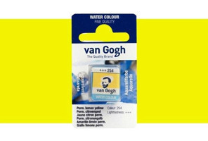 Van Gogh Permanent Lemon Yellow 254 Yarım Tablet Sulu Boya