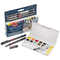 Derwent : Line & Wash : 12 Renk Sulu Boya