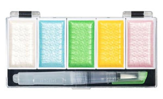 Artzone Metalik 5 Renk Pearl Colors Sulu Boya