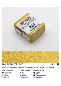 Şemse El Yapımı Sanatsal 12 Tava Gold Yaldız Sulu Boya