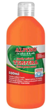 Alpino Tempera 500 ml Turuncu Sulu Boya