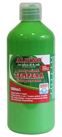 Alpino Tempera Açık Yeşil 500 ml Sulu Boya