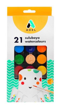 Adel 21 Renk Büyük Boy Jumbo Sulu Boya