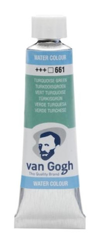 Talens Van Gogh 10 ml Tüp 661 Turquoise Green Sulu Boya