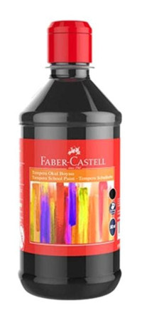 Faber Tempera Siyah Okul Boyası 500 ml Sulu Boya