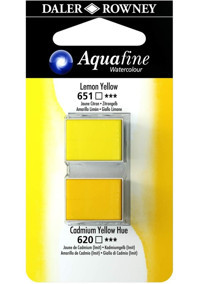 Daler Rowney Aquafine Tablet Lemon Yellow Cad Yellow Sulu Boya