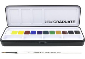 Daler Rowney Graduate Yarım Tava 12'li Sulu Boya
