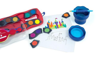FaberCastell 12 Renk Büyük Boy Tabletler Sulu Boya