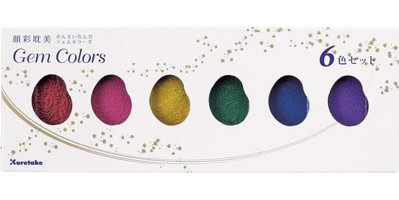 Zig Gansai Tambi Gem Colours 6 Renk Sulu Boya