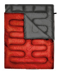 My Lizbon -10 Derece Polyester 4 Mevsim Kamp Çift Kişilik Yetişkin Uyku Tulumu Kırmızı
