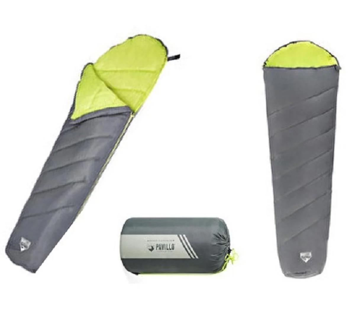 Bestway Pavillo Hiberhide 6 Derece Polyester 3 Mevsim Kamp Tek Kişilik Yetişkin Uyku Tulumu Sarı