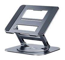 Coofbe Hareketli Katlanabilir Ayarlanabilir Taşınabilir Ayaklı Laptop Standı Koyu Gri