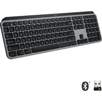Logitech MX Keys Mac İngilizce Q Kablosuz Siyah Numerik Klavye
