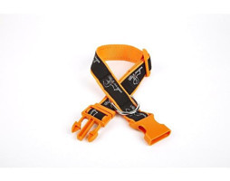Doggie Ayarlanabilir Boyun Köpek Tasması 3 x 36 - 60 cm Siyah-Turuncu