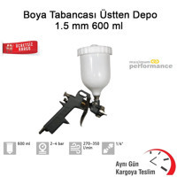 Master 600 ml Kapasiteli 1.5 mm Üstten Depolu Aküsüz Havalı Boya Tabancası