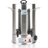 Cvs DN91108 1500 W 20 lt Su Kapasiteli Çelik Tek Demlikli 120 bardak Çift Musluklu Çelik Elektrikli Semaver İnox