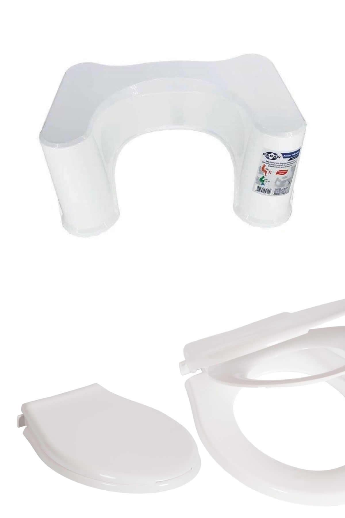 Saban Beyaz Oval Klozet Kapağı