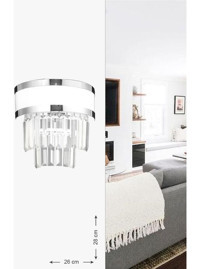 Avizemoda Dora Tekli Metal Led Aplik Beyaz