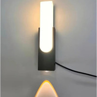 Cata Ct-7067 2'li Plastik Led Aplik Siyah