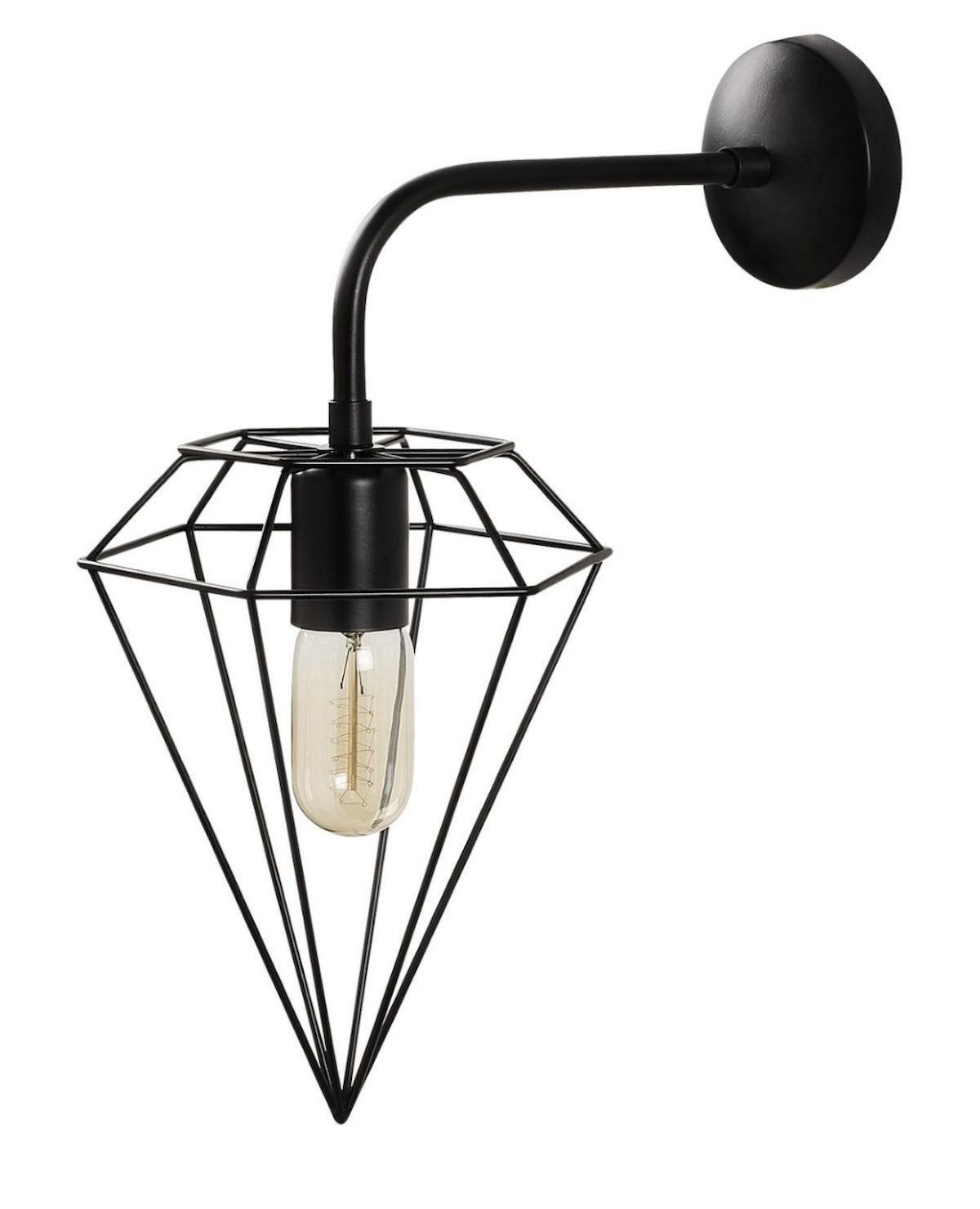 Riolight Pramit Tekli Metal Led Aplik Siyah