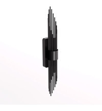 Wisehome Wh-1088 2'li Metal Led Aplik Siyah