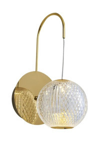 Özcan Aydınlatma 4134-Apl-03 Tekli Metal Led Aplik Sarı