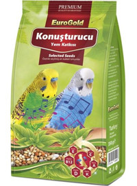 Eurogold Konuşturucu Kabuklu Karışık Vitaminli Yetişkin Kuş Yemi 2x150 gr