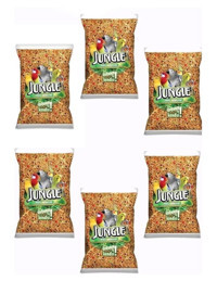 Jungle Muhabbet Kuşu Kabuklu Meyveli Vitaminli Yetişkin Kuş Yemi 6x1 kg