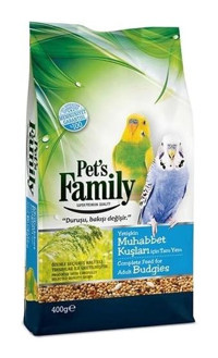 Pet's Family Muhabbet Kuşu Kabuklu Karışık Yetişkin Kuş Yemi 400 gr