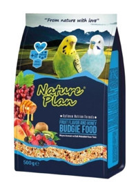 Nature Plan Budgie Food Kabuklu Ballı-Meyveli Vitaminli Yetişkin Kuş Yemi 500 gr