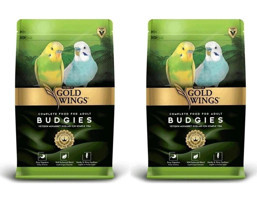 Gold Wings Premium Muhabbet Kuşu Kabuklu Karışık Vitaminli Yetişkin Kuş Yemi 2x1 kg