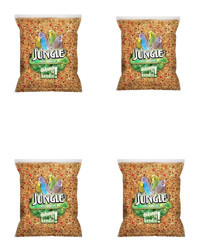 Jungle Muhabbet Kuşu Kabuklu Meyveli Vitaminli Yetişkin Kuş Yemi 4x500 gr