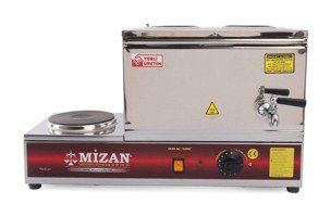 Mizan 20 lt Çelik Elektrikli Semaver Gri