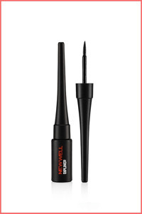 New Well Suya Dayanıklı Mat Siyah Fırça Uçlu Fırça Sıvı Eyeliner