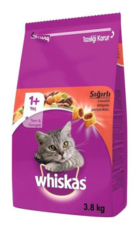 Whiskas Biftekli - Havuçlu Yetişkin Yaş Kedi Maması 3.8 kg