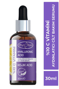 Phytoflora %10 C Vitamini Yaşlanma Karşıtı Jel Yüz Serumu 30 ml