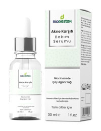 Biodestek Akne Karşıtı Niacinamide Ve Çay Ağacı Yağlı Canlandırıcı Jel Yüz Serumu 30 ml